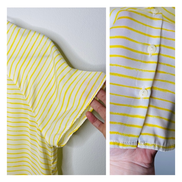 ZARA - Trafaluc Stripe V-back Blouse S - Picture 7 of 10